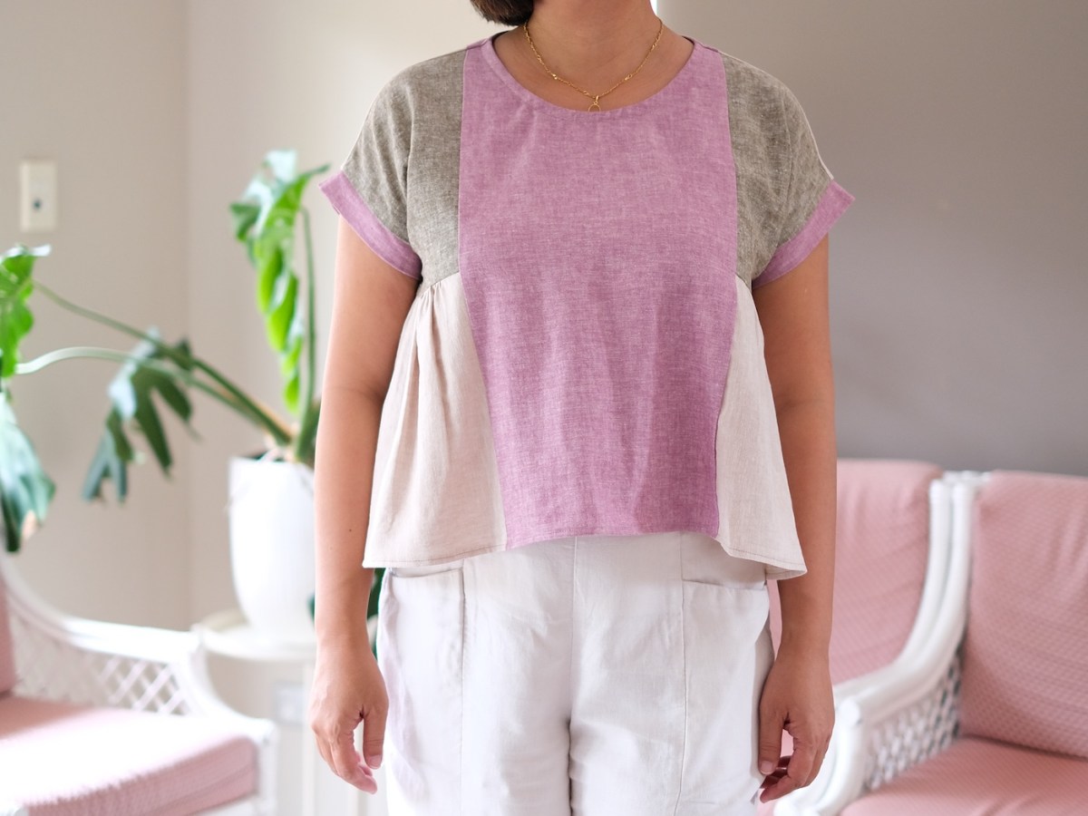 Collage Top with Hasting Street&nbsp;Linen